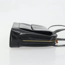GUCCI Tote Bag Patent leather Black Gold Auth bs34437-3