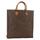 LOUIS VUITTON Monogram Sac Plat Hand Bag M51140 LV Auth bs34440-1