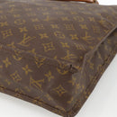 LOUIS VUITTON Monogram Sac Plat Hand Bag M51140 LV Auth bs34440-15
