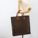 LOUIS VUITTON Monogram Sac Plat Hand Bag M51140 LV Auth bs34440-17