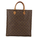 LOUIS VUITTON Monogram Sac Plat Hand Bag M51140 LV Auth bs34440-13