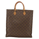 LOUIS VUITTON Monogram Sac Plat Hand Bag M51140 LV Auth bs34440-2