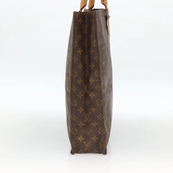 LOUIS VUITTON Monogram Sac Plat Hand Bag M51140 LV Auth bs34440