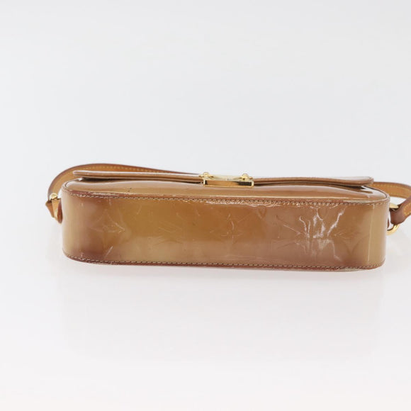 LOUIS VUITTON Monogram Vernis Malibu Street Bag Noisette M91506 LV Auth bs34453
