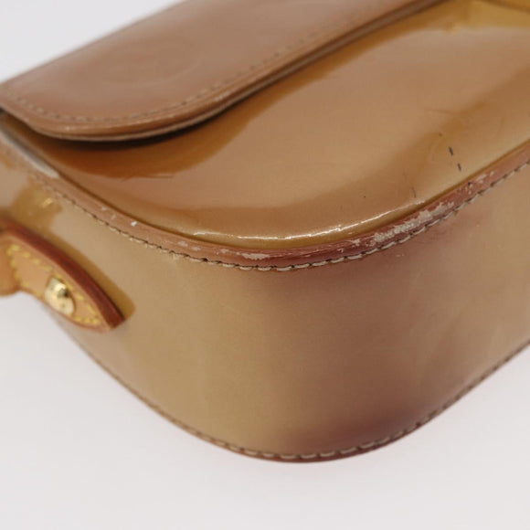 LOUIS VUITTON Monogram Vernis Malibu Street Bag Noisette M91506 LV Auth bs34453