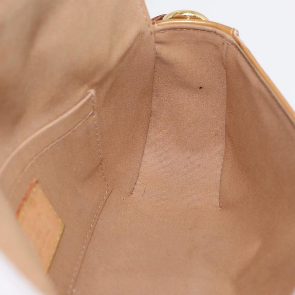 LOUIS VUITTON Monogram Vernis Malibu Street Bag Noisette M91506 LV Auth bs34453