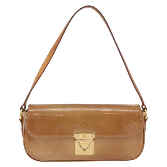 LOUIS VUITTON Monogram Vernis Malibu Street Bag Noisette M91506 LV Auth bs34453