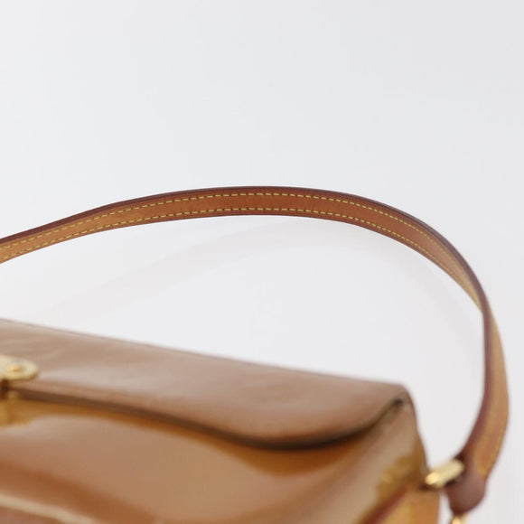 LOUIS VUITTON Monogram Vernis Malibu Street Bag Noisette M91506 LV Auth bs34453