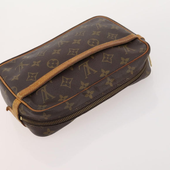 LOUIS VUITTON Monogram Epi Clutch Bag 3 Set Brown LV Auth bs34457