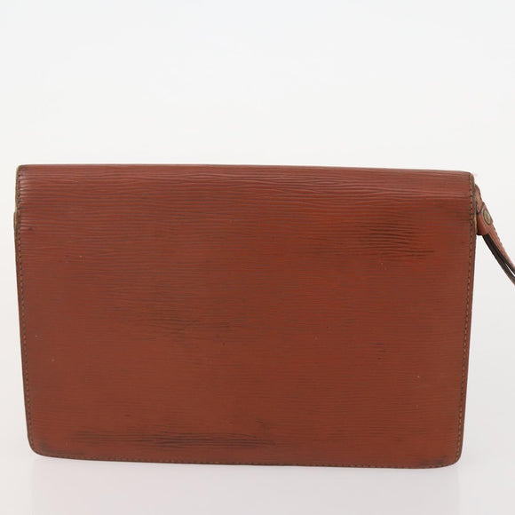 LOUIS VUITTON Monogram Epi Clutch Bag 3 Set Brown LV Auth bs34457