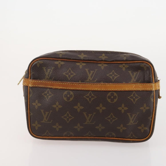 LOUIS VUITTON Monogram Epi Clutch Bag 3 Set Brown LV Auth bs34457