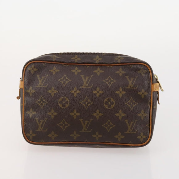 LOUIS VUITTON Monogram Epi Clutch Bag 3 Set Brown LV Auth bs34457