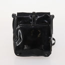 PRADA Hand Bag Nylon Patent leather 2 Set Black Green Auth bs34458-11