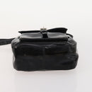PRADA Hand Bag Nylon Patent leather 2 Set Black Green Auth bs34458-15