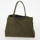 PRADA Hand Bag Nylon Patent leather 2 Set Black Green Auth bs34458-3