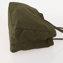 PRADA Hand Bag Nylon Patent leather 2 Set Black Green Auth bs34458-4