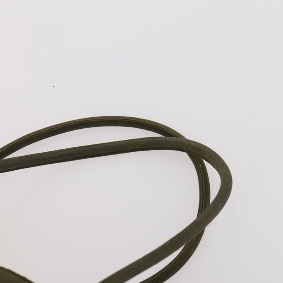PRADA Hand Bag Nylon Patent leather 2 Set Black Green Auth bs34458