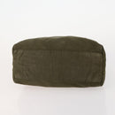 PRADA Hand Bag Nylon Patent leather 2 Set Black Green Auth bs34458-7