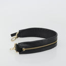 GIVENCHY Shoulder Strap Leather 18.1"" Black Gold Auth bs34466-4