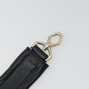 GIVENCHY Shoulder Strap Leather 18.1"" Black Gold Auth bs34466-8