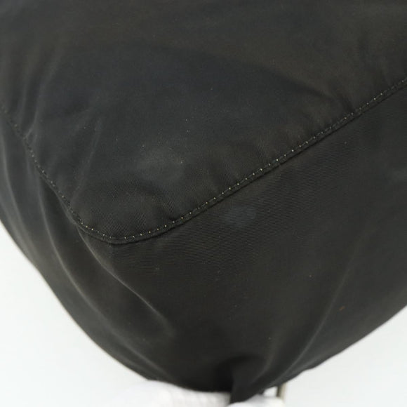 PRADA Backpack Nylon Black Silver Auth bs34471