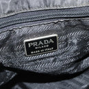 PRADA Backpack Nylon Black Silver Auth bs34471-20