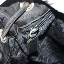 PRADA Backpack Nylon Black Silver Auth bs34471-23