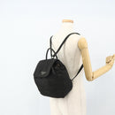 PRADA Backpack Nylon Black Silver Auth bs34471-25