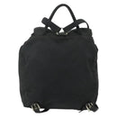 PRADA Backpack Nylon Black Silver Auth bs34471-2