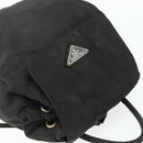 PRADA Backpack Nylon Black Silver Auth bs34471-6