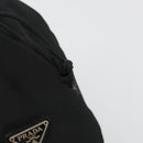PRADA Purse Pouch Nylon Black Silver Auth bs34472-9