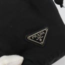 PRADA Purse Pouch Nylon Black Silver Auth bs34472-17