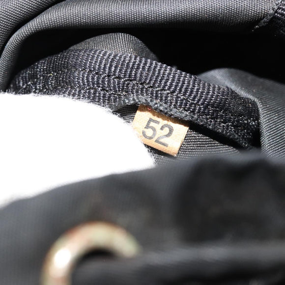 PRADA Purse Pouch Nylon Black Silver Auth bs34472