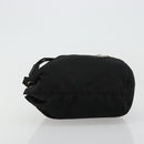 PRADA Purse Pouch Nylon Black Silver Auth bs34472-4