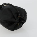PRADA Purse Pouch Nylon Black Silver Auth bs34472-5