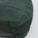 PRADA Shoulder Bag Nylon Green Silver Auth bs34473-9