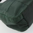 PRADA Shoulder Bag Nylon Green Silver Auth bs34473-16