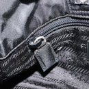 PRADA Shoulder Bag Nylon Green Silver Auth bs34473-20
