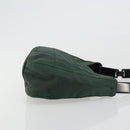 PRADA Shoulder Bag Nylon Green Silver Auth bs34473-3