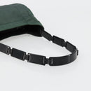 PRADA Shoulder Bag Nylon Green Silver Auth bs34473-7