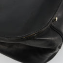 PRADA Hand Bag Leather Black Gold Auth bs34475-18