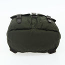 PRADA Backpack Nylon Khaki Silver Auth bs34477-5