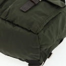 PRADA Backpack Nylon Khaki Silver Auth bs34477-15