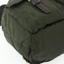 PRADA Backpack Nylon Khaki Silver Auth bs34477-16