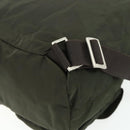 PRADA Backpack Nylon Khaki Silver Auth bs34477-17