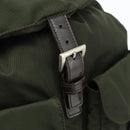 PRADA Backpack Nylon Khaki Silver Auth bs34477-19
