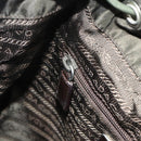 PRADA Backpack Nylon Khaki Silver Auth bs34477-24