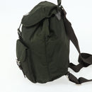 PRADA Backpack Nylon Khaki Silver Auth bs34477-4