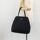 PRADA Hand Bag Nylon Navy Silver Auth bs34478-24