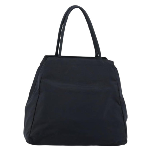 PRADA Hand Bag Nylon Navy Silver Auth bs34478